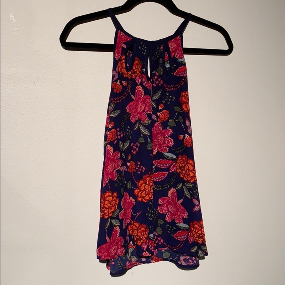 Papermoon floral keyhole tunic